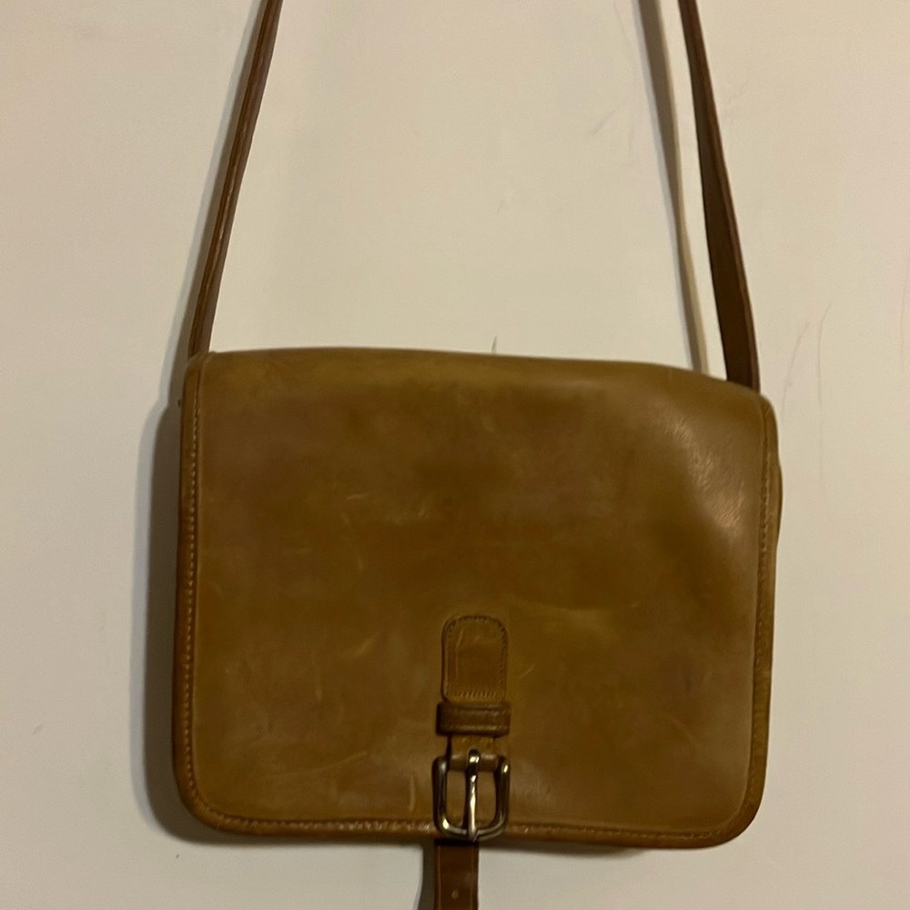 Brown Leather Crossbody Bag vintage